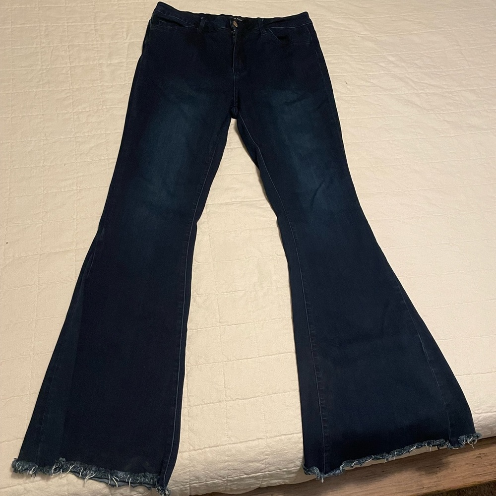 Flying monkey flare jeans